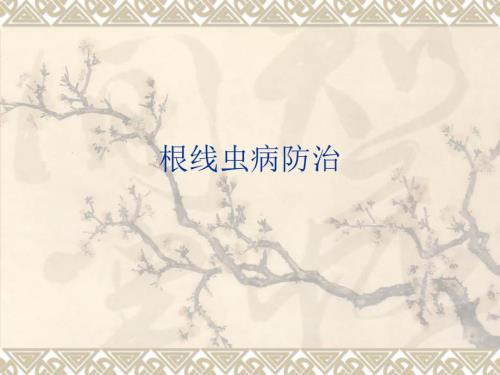 根线虫病防治PPT课件.ppt