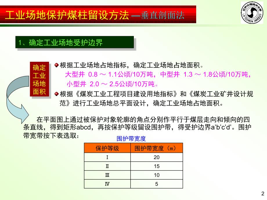 煤矿工业广场保护煤柱留设计算方法.ppt_第2页
