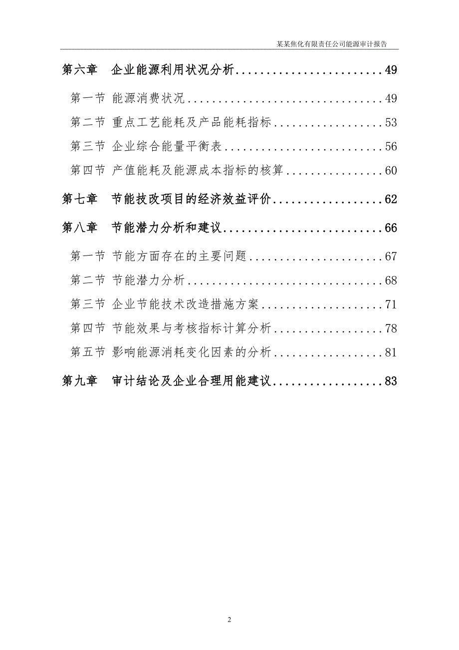 某焦化企业能源审计报告.doc_第2页