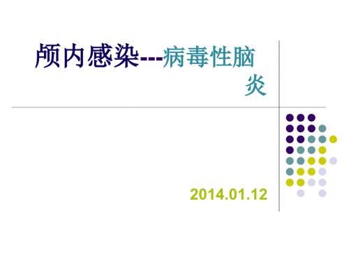 病毒性脑炎PPT课件.ppt