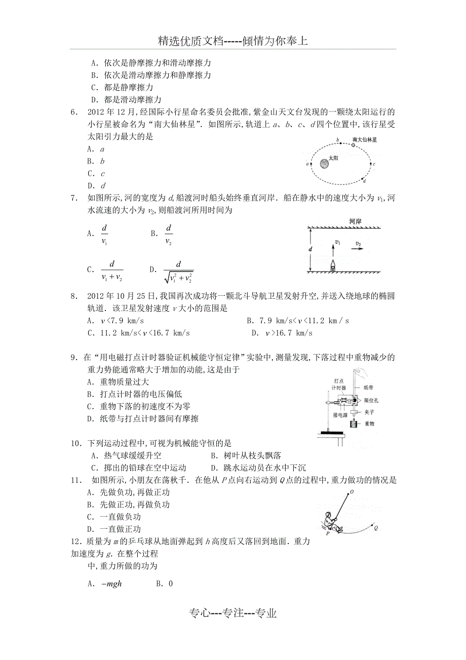 往年江苏普通高中会考物理真题及答案.doc_第2页