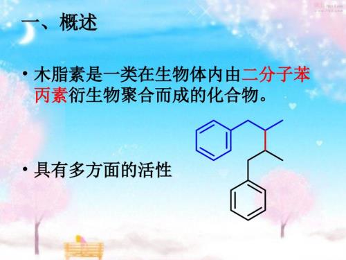 木脂素类成分分析.pot.ppt