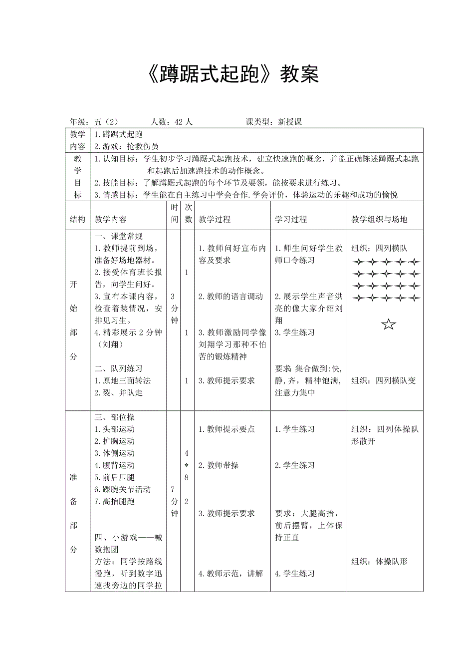 小学体育蹲踞式起跑教案.doc_第1页