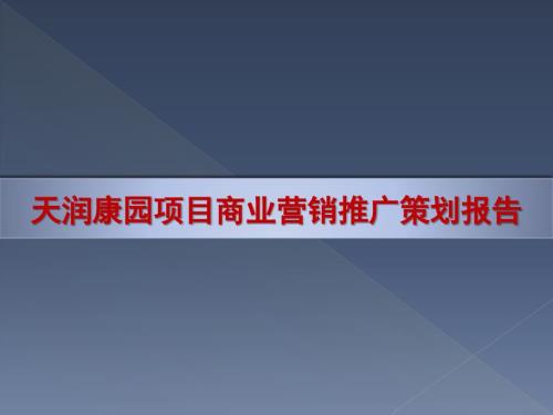 昆明天润康园项目总体营销策划报告148p.ppt