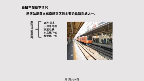 日本新宿车站简介PPT课件.pptx