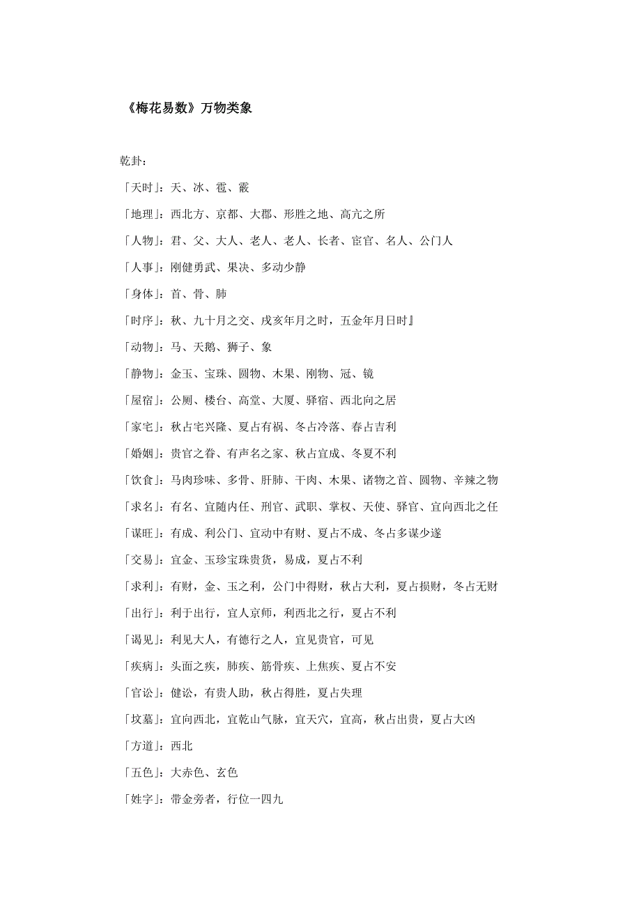 梅花易数万物类象最全.doc_第1页