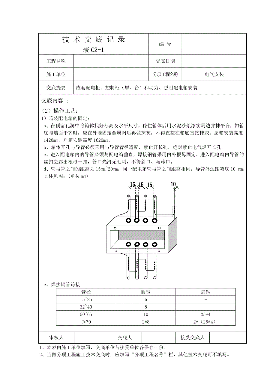 电气安装技术交底记录.doc_第2页