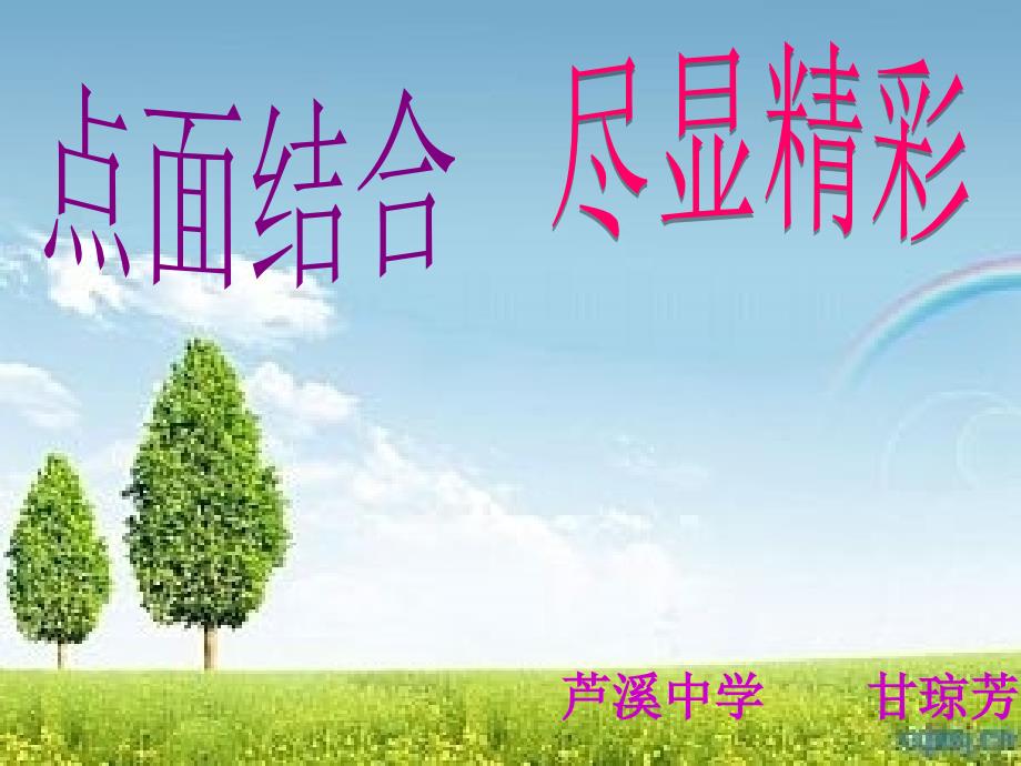 点面结合公开课PPT.ppt_第1页