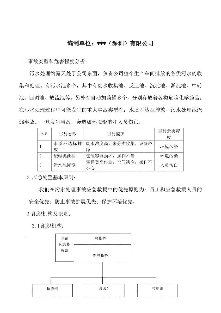 污水处理事故专项应急预案.doc_第2页