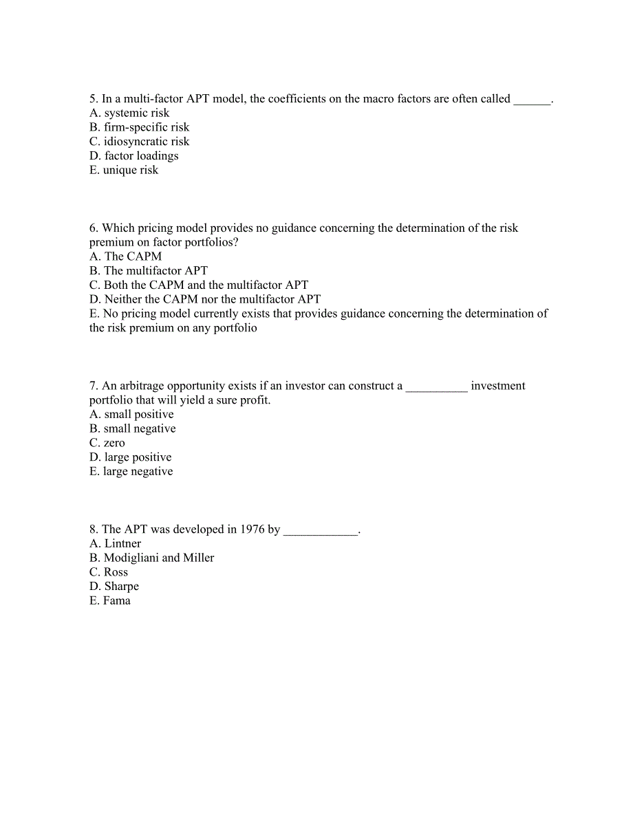 投资学课后答案APT.doc_第2页