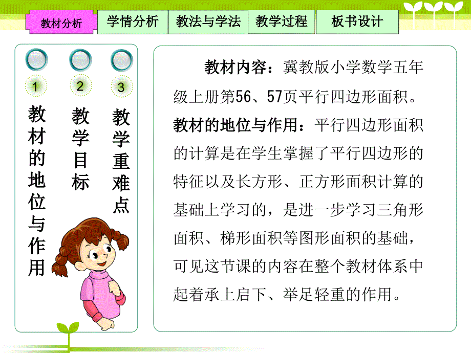 平行四边形的面积说课稿冀教版ppt课件.ppt_第3页