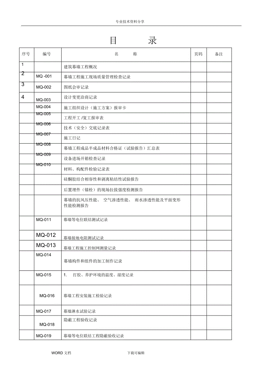 幕墙工程竣工全套资料全.doc_第2页