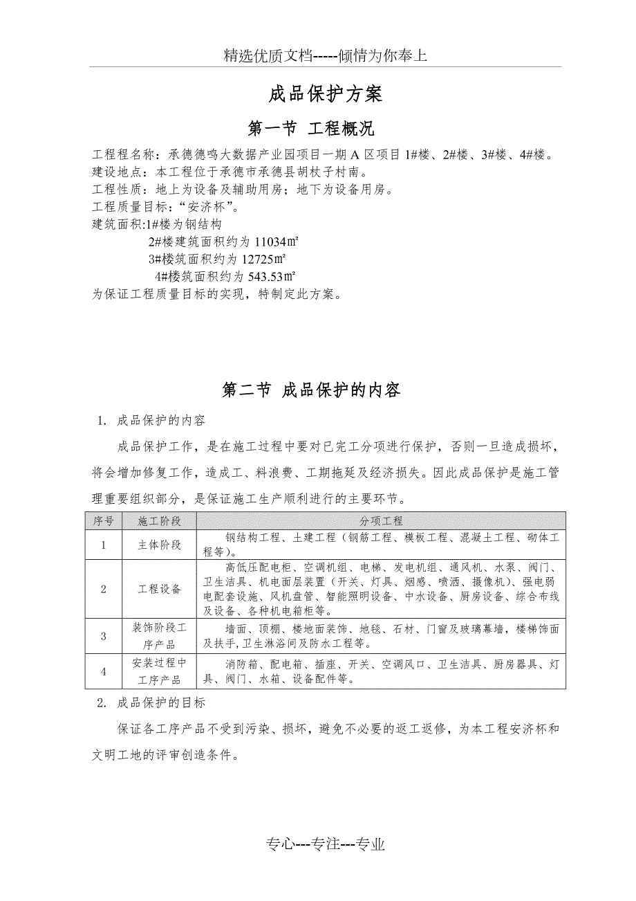 成品保护方案及措施共22页.doc_第2页