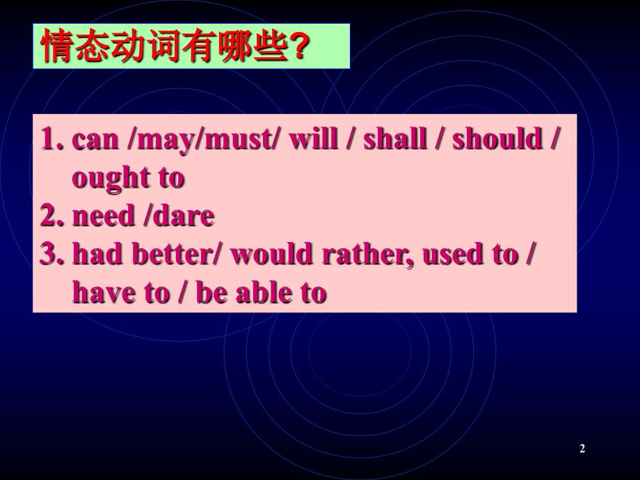 情态动词及情态动词的被动语态.ppt_第2页