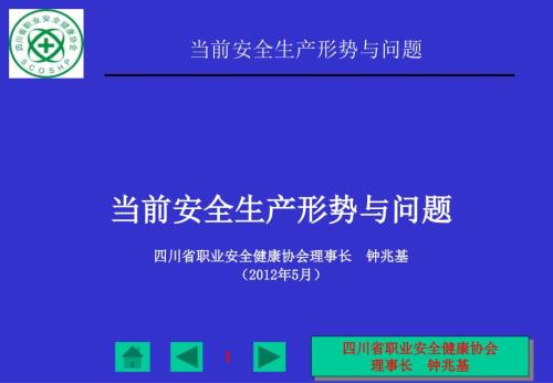 当前安全生产形势与问题.ppt
