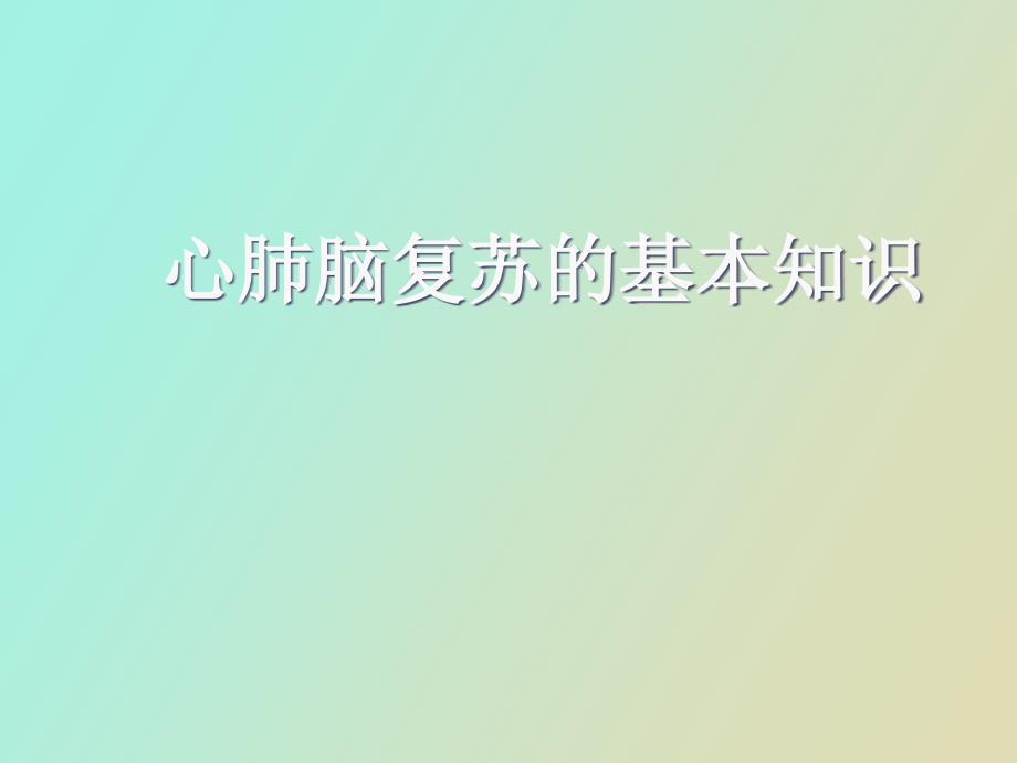 徒手心肺复苏及简易呼吸器的使用.ppt_第2页