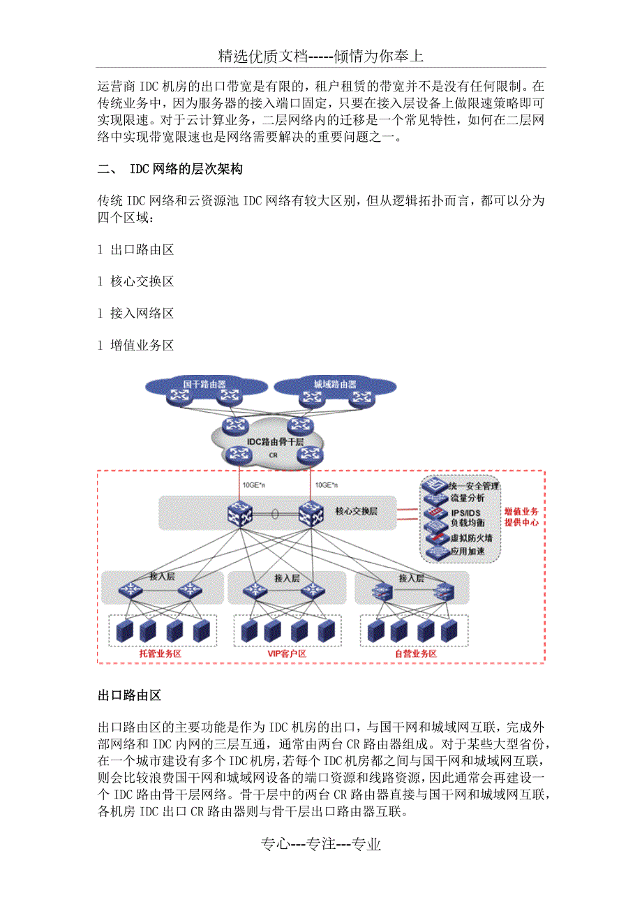 电信IDC网络解决方案网络需求和拓扑设计.docx_第2页