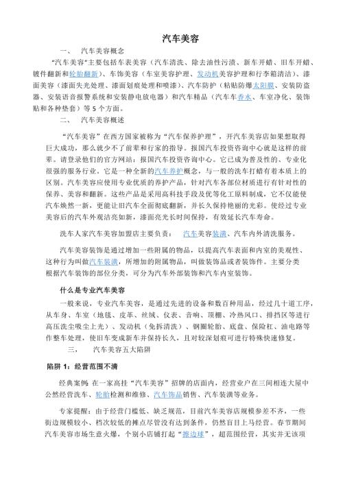 汽车美容概述.docx