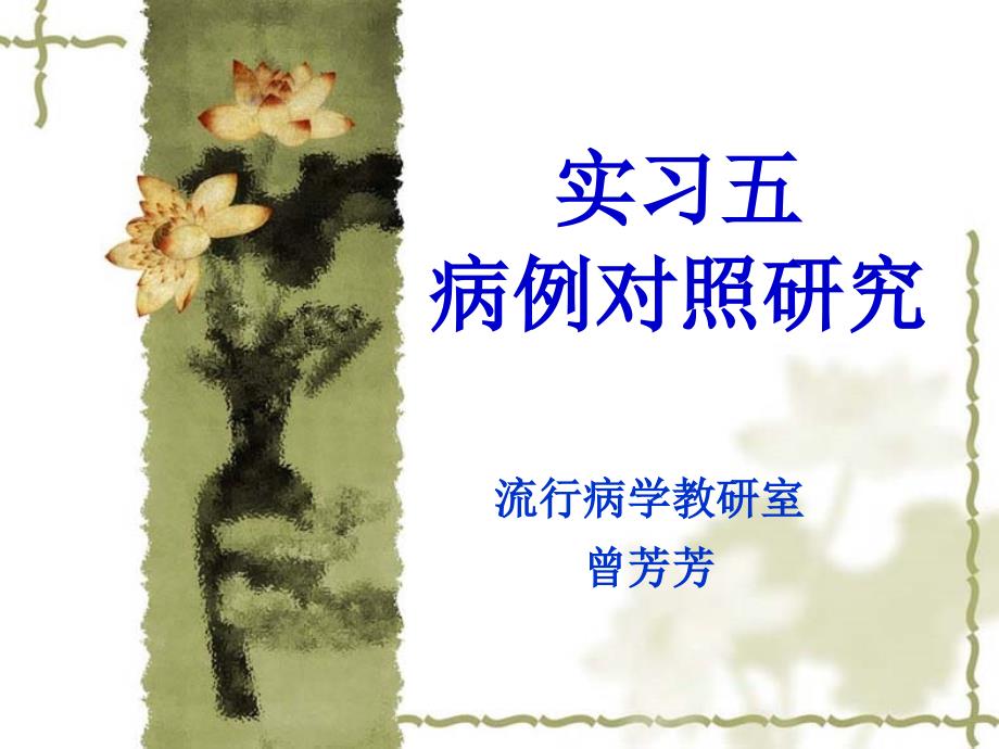 病例对照研究PPT课件.ppt_第1页