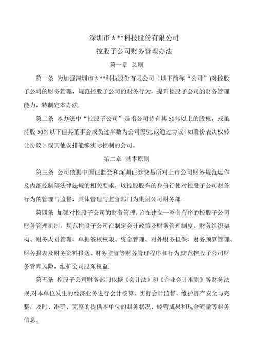 控股子公司财务管理办法.doc