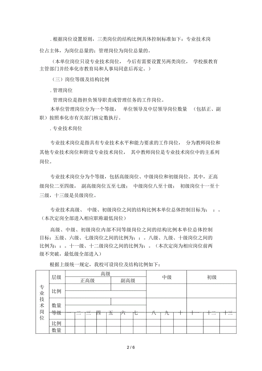 江口中心小学事业单位岗位设置实施方案.docx_第2页