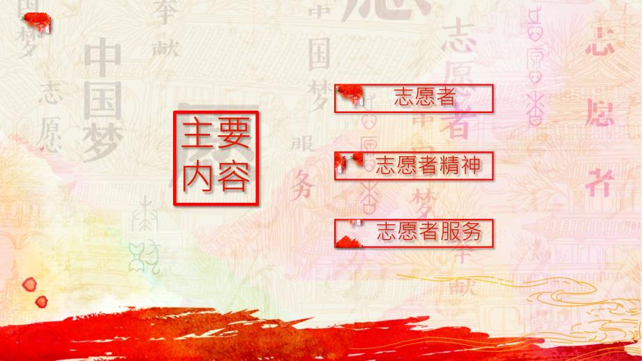 志愿服务奉献爱心志愿者专题教育主题班会PPT模板.pptx_第2页