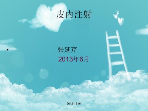 皮内注射PPT课件.ppt