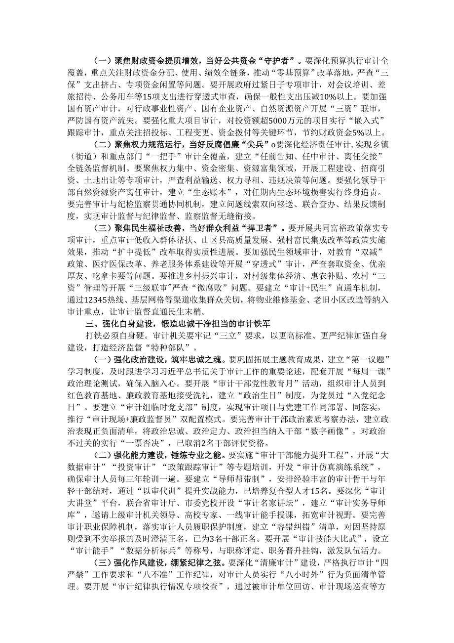 市委副书记在2025年第1次县委审计委员会会议上的讲话.docx_第2页