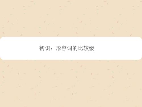 形容词比较级PPT课件.ppt