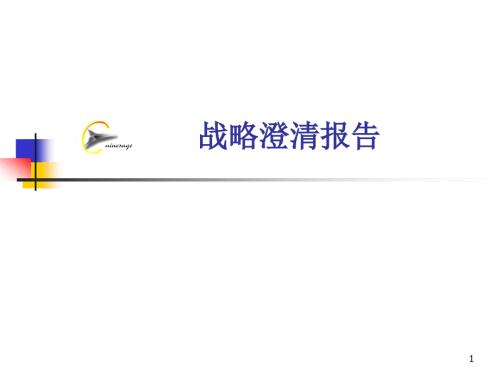 战略澄清报告通用课件PPT.PPT