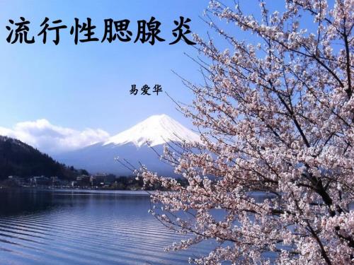 流行性腮腺炎PPT课件.ppt