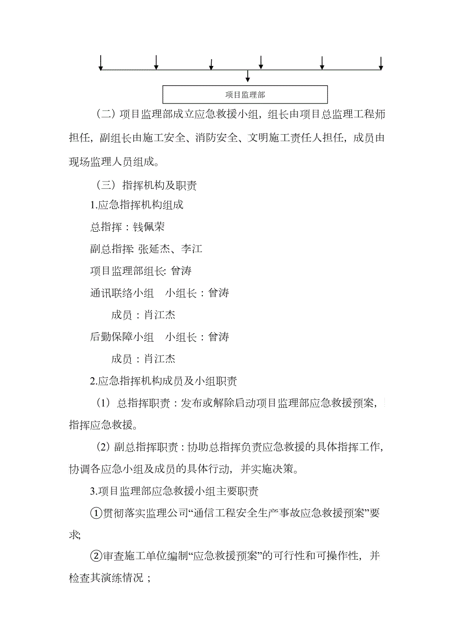 某市分公司监理单位安全生产应急预案.docx_第3页