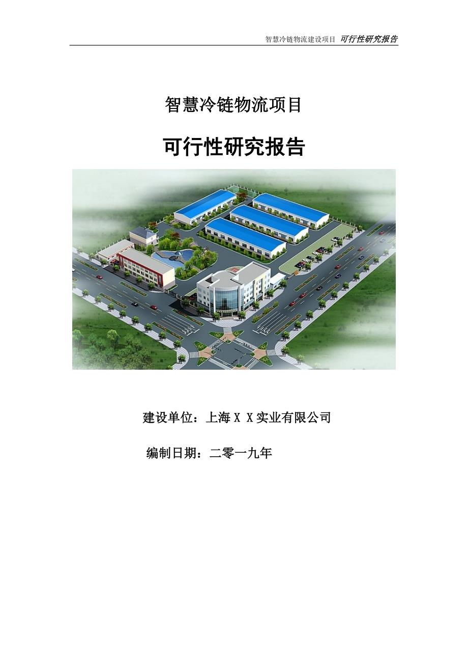 智慧冷链物流项目可行性研究报告申请定稿.doc_第1页