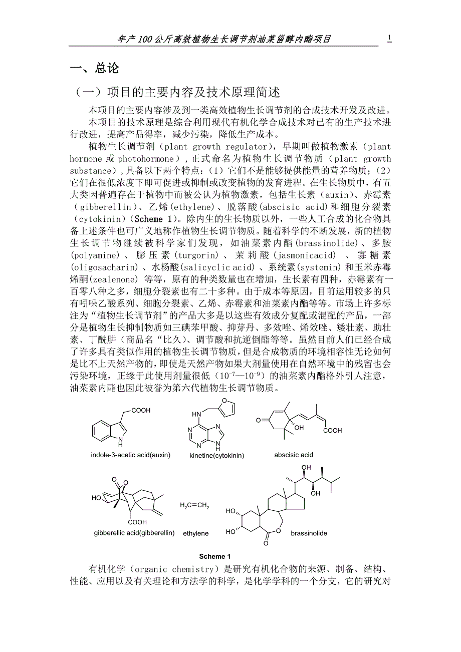油菜甾醇内酯项目可行性研究报告.docx_第2页