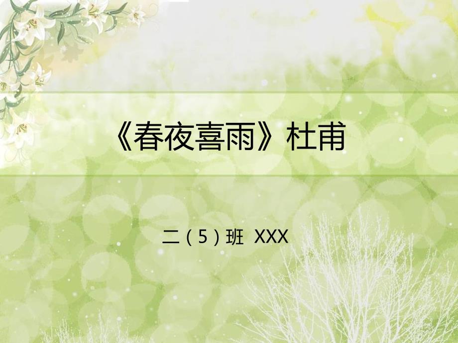 夜喜雨课件.ppt_第1页