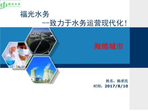 水务公司现代化运营PPT海绵城市.ppt