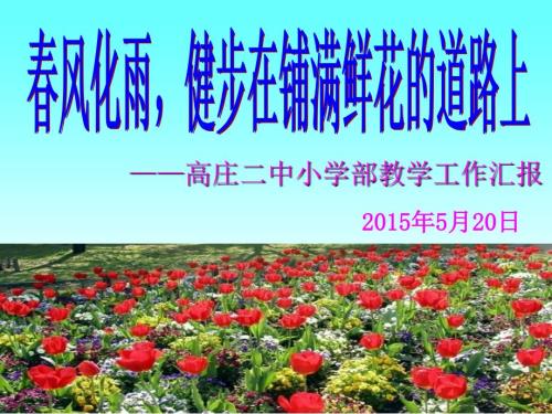 小学教学工作汇报课件PPT.ppt