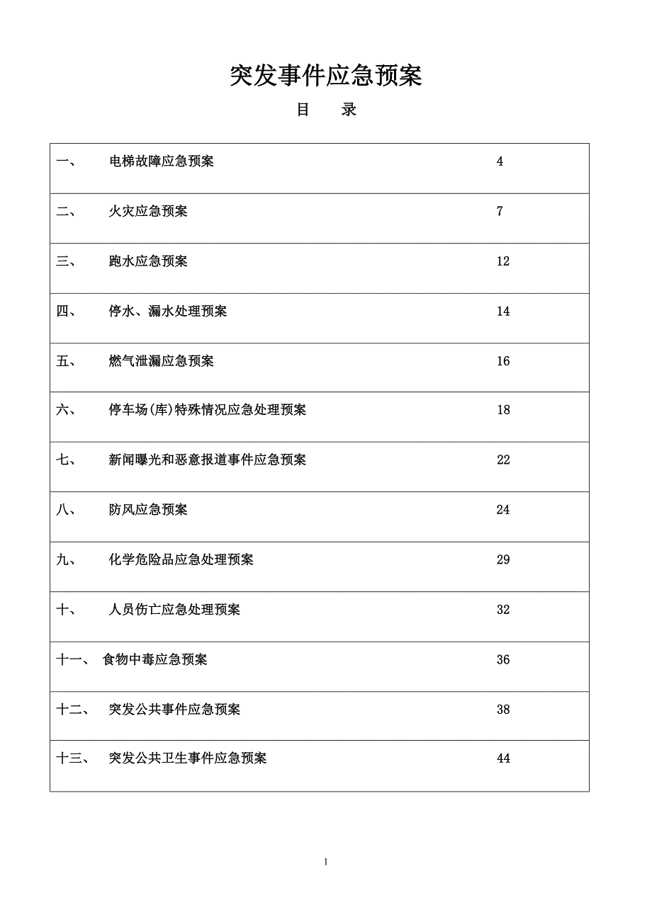 物业服务有限公司突发事件应急预案.doc_第1页