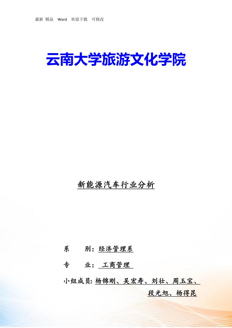 新能源汽车行业分析报告.docx_第1页