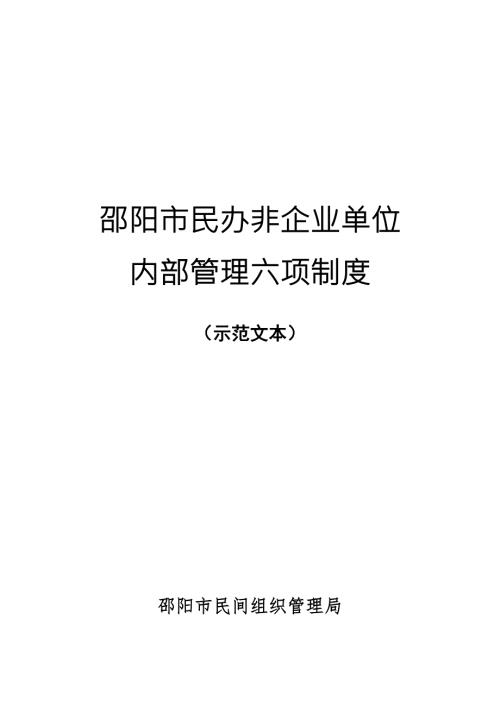 岳阳市民办非企业单位内部管理六项制度.doc