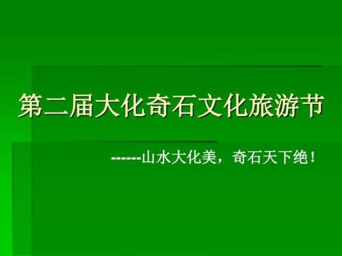 广西大化奇石文化节.ppt