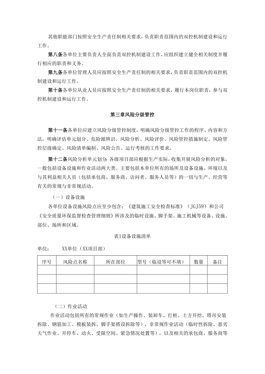建设公司安全环保风险分级管控和隐患排查治理双重预防机制建设实施细则.docx_第3页