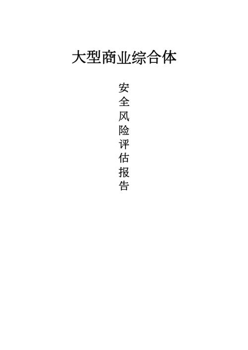 某大型商业综合体安全风险评估报告25页.docx