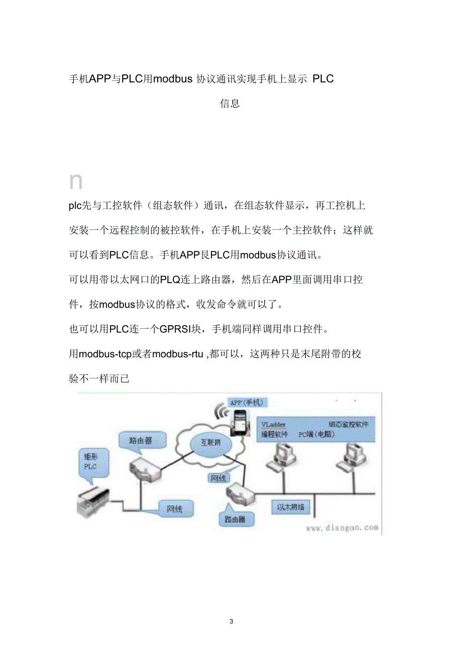 手机APP与PLC用modbus协议通讯实现手机上显示PLC信息.docx_第3页