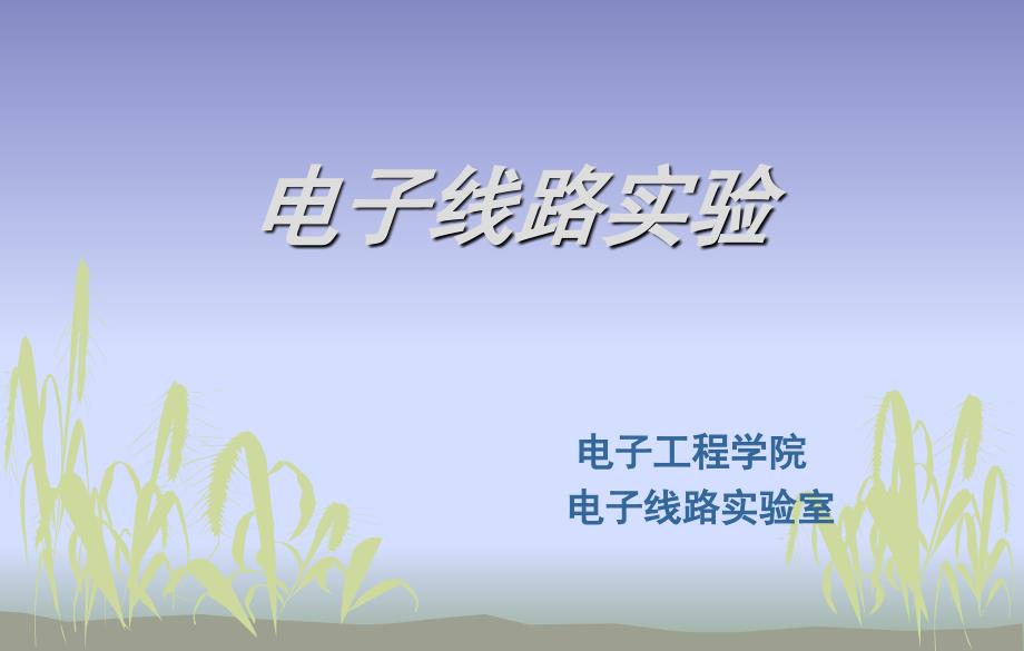 模拟电子技术实验模电实验ppt课件.ppt_第1页