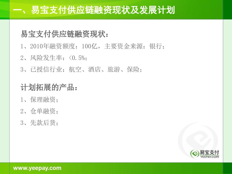 易宝支付供应链融资业务与银行合作方案.pptx_第3页