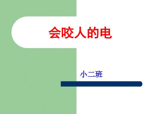 小班安全教案会咬人的电.ppt