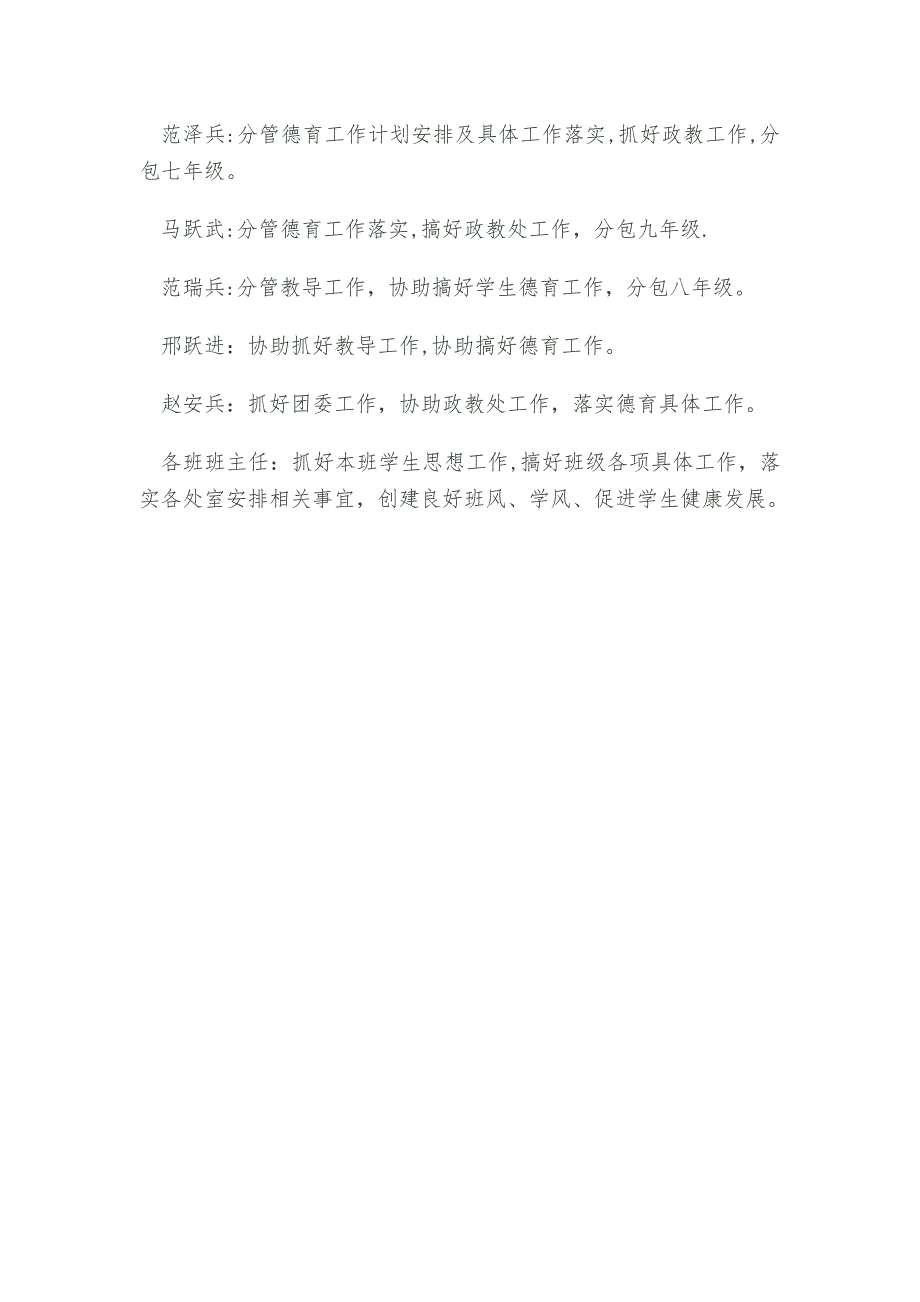 德育处部门工作人员分工及工作职责.doc_第3页