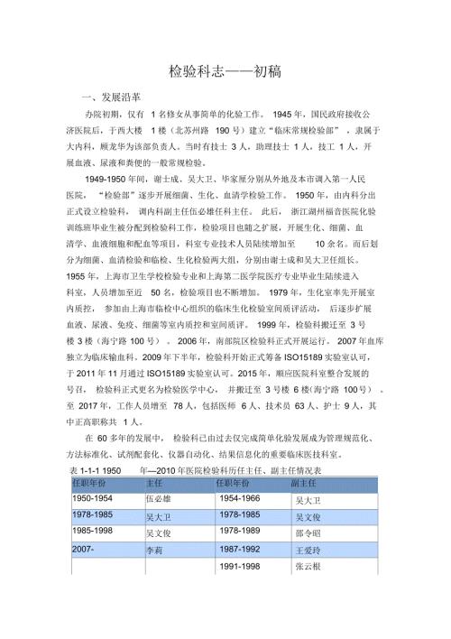 检验科志初稿.docx