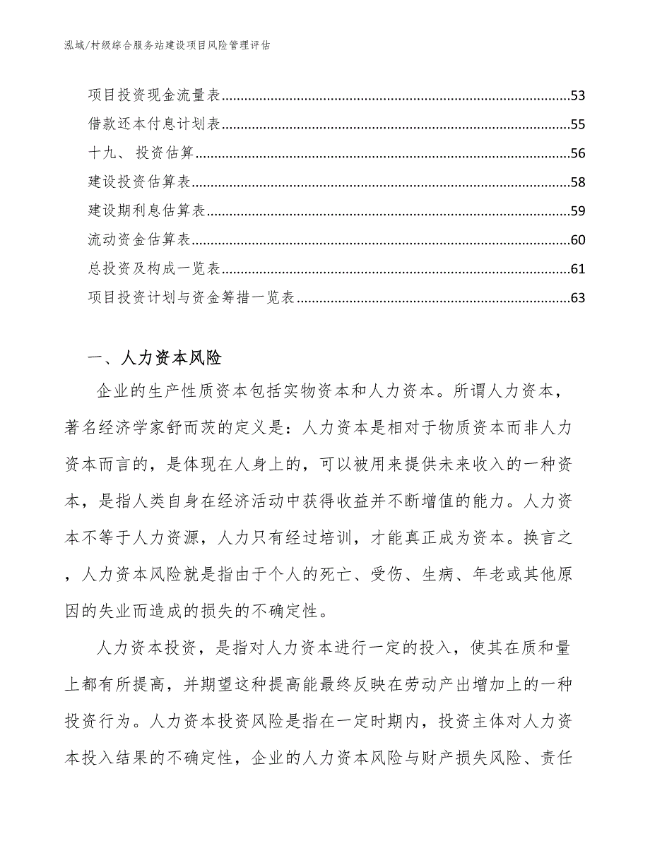 村级综合服务站建设项目风险管理评估参考.docx_第3页